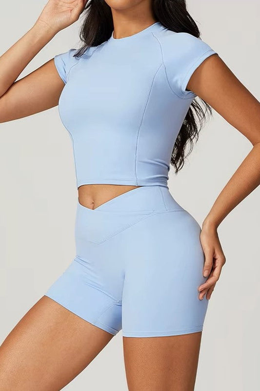 Chloe Top in Sky Blue