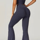 Chloe Flared Leggings in Navy