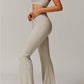 Juno Flared Leggings in Stone