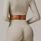 Juno Long Sleeve Top in Stone