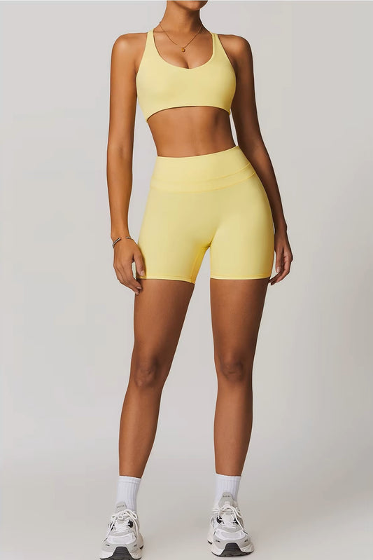 Athena Shorts in Yellow