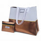 White & Bronze Neoprene Beach Bag