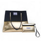 Black & Gold Neoprene Beach Bag
