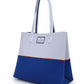 Blue & Grey Neoprene Beach Bag