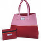 Pink & Red Neoprene Beach Bag