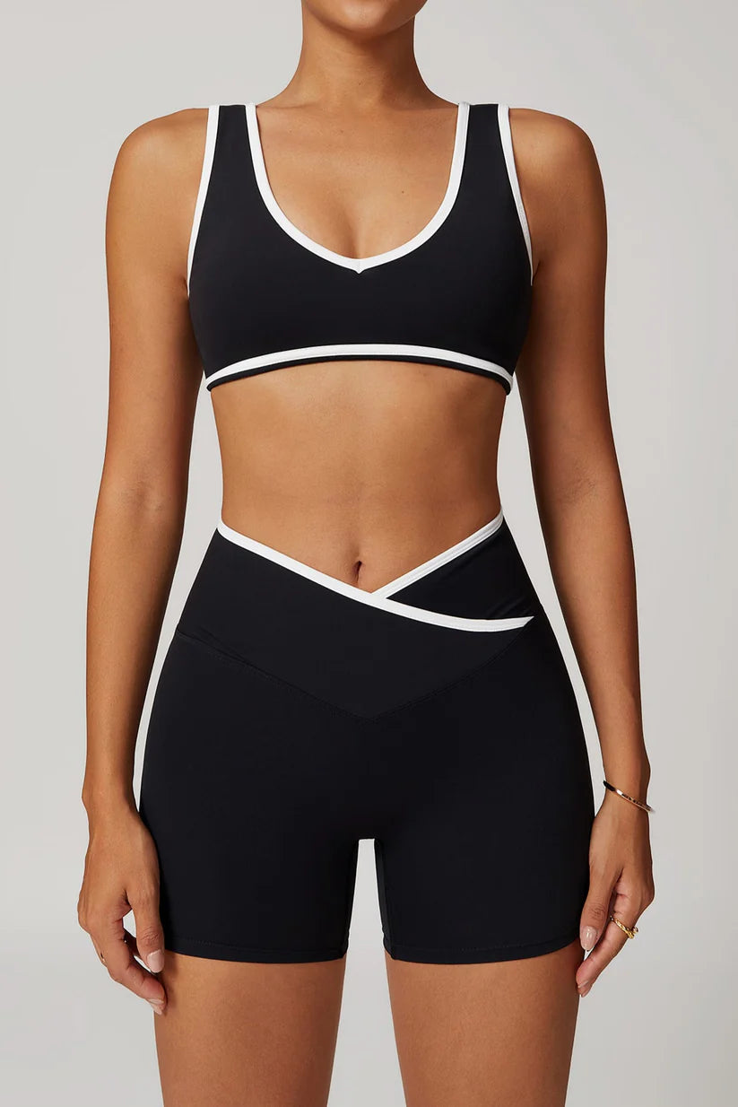 Aphrodite Short Set in Black