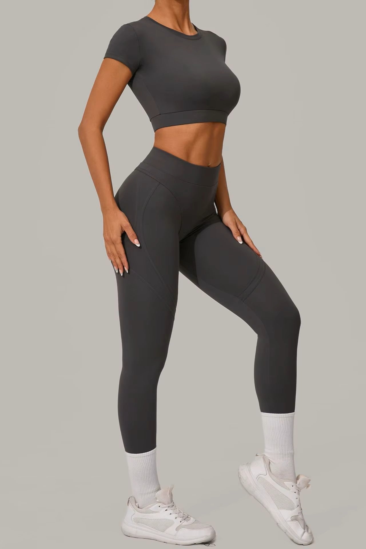 Chloe Long Set in Grey