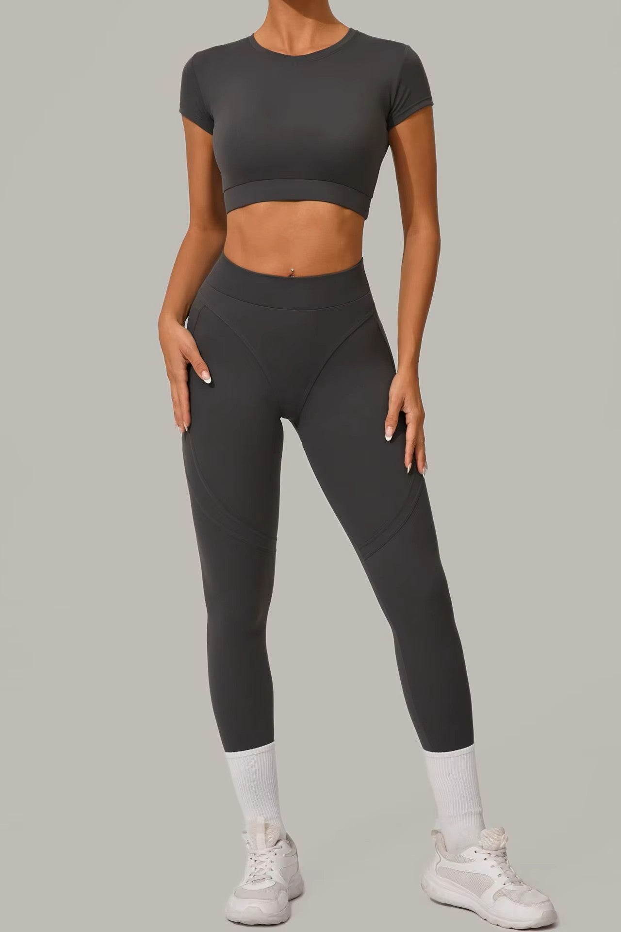 Chloe Long Set in Grey