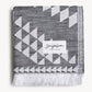 Zipolite Jacquard Beach Towel - Black