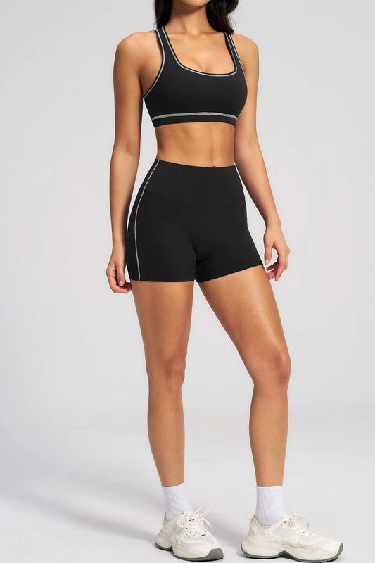 Zoe Shorts Set in Black